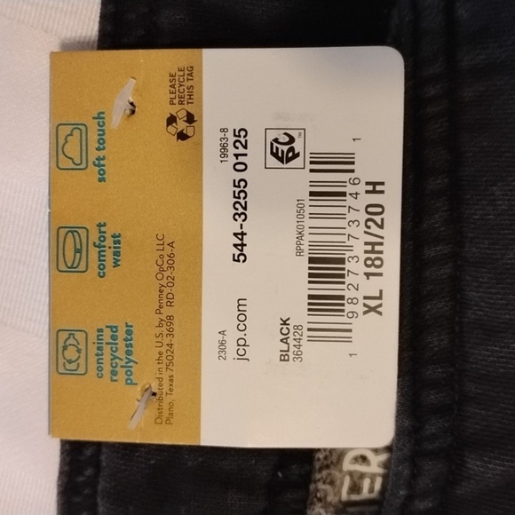 Thereabouts Boys Black Tapered Cargo Comfort Waist Pants, Size: XL/18 H/20H, NWT - Picture 4 of 8